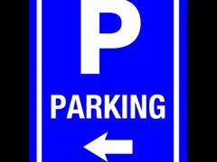 Parking With Left Arrow Sign